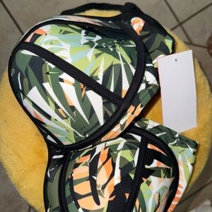 Swimsuits For All Leafy Print Bikini Bottom